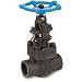 Sharpe Valves 44834 Series Carbon Steel Globe Valve, Bolted Bonnet, Inline, Socket Weld