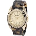 AK Anne Klein Women's 109178CHTO Gold-Tone Swarovski Crystal Accented Tortoise Plastic Watch
