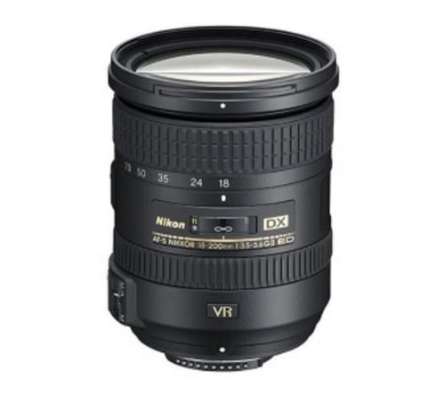 NIKON Obiettivo AF-S DX 18-200 mm f/3,5-5,6 G ED VR II + Filtro UV HTMC 72 mm