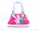 Playboy Handbag White Pink 80's Baby Piker Overnighters