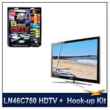 41B7wfVOYlL. SL160  Samsung   LN46C750   3D HDTV + High performance Hook Up & Maintenance Kit: 2 High Performance HDMI Cables, 1 Component Video Cable, 1 Optical Audio Cable, 1 TV Cleaning Kit