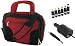 Roocase 2n1 Combo - Acer Aspire Timeline As1810t-8638 11.6-inch Netbook Carrying Case And 12v Car Charger - Red / Black Deluxe Bag