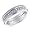 14K White Gold Eternity Diamond Band Ring Size 4