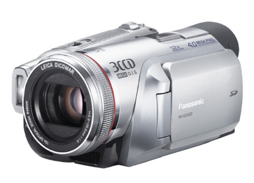 Panasonic NV-GS500 EG-S Camcorder (miniDV, 12-fach opt. Zoom, 6,9 cm (2,7 Zoll) Display, Bildstabilisator)