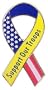 Support Our Troops Patriotic Ribbon Pin