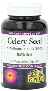 Natural Factors Celery Seed Extract Capsules, 60-Count