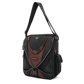 Mobile Edge Mini Messenger Bag Black/Red great for Netbooks