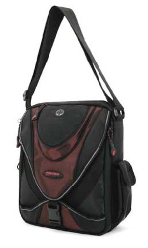 Mobile Edge Mini Messenger Bag Black/Red great for Netbooks
