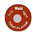 Wahl 414-160F-71C Mylar Round Single Position Temp-Plate, 160 Degrees F and 71 Degrees C Positions, 0.56" Diameter (Box of 20 labels)