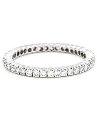 Sethi Couture "Simple Elegance" White Diamond Prong Set Band , Size 7