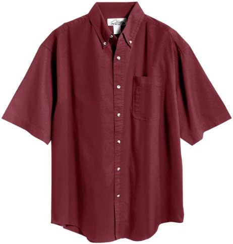 Tri-Mountain Men's Big And Tall Button-Down Collar Twill Shirt
