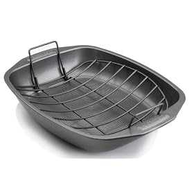 Circulon Bakeware Roaster with Rack, 13 Inch x 11.5 Inch