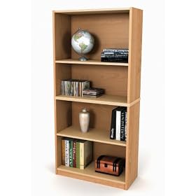 Modular Bookcase in Maple and Honey - Transit - Bestar Office Furniture - 8204-43 by Bestar