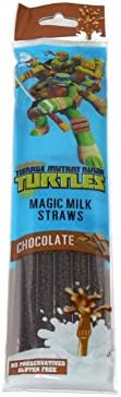 Teenage Mutant Ninja Turtles Magic Milk Straws, Chocolate, (5 count)