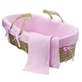 Tadpoles Basics Pink Moses Basket
