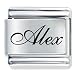 Jewelry : Name Alex Italian Charms Bracelet Link