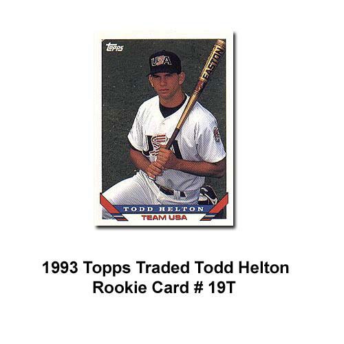 Buy 1993 Topps Traded Todd Helton Rookie Card by Topps