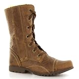 Caterpillar Jane Fur Lined Brown Leather Womens Boots Size 5 UK