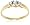14k Yellow Gold 3-Stone Diamond Ring (1/6 cttw, H Color, SI2 Clarity), Size 6