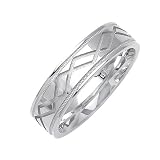 PLT950 Handmade Platinum Comfort Fit Wedding Bands - Width: 6mm - Sizes 5-13