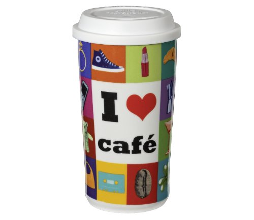 Cilio 127188 Coffee-to-go Becher I love caf&eacute;
