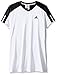 adidas Performance Girls Club Tee, White, Large