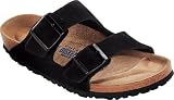 Birkenstock Arizona Suede with Soft Footbed (44 R EU in Black Suede with Soft Footbed)
