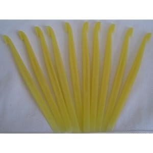 Tupperware 10 Pc Set of Yellow Citrus Peelers for Oranges by