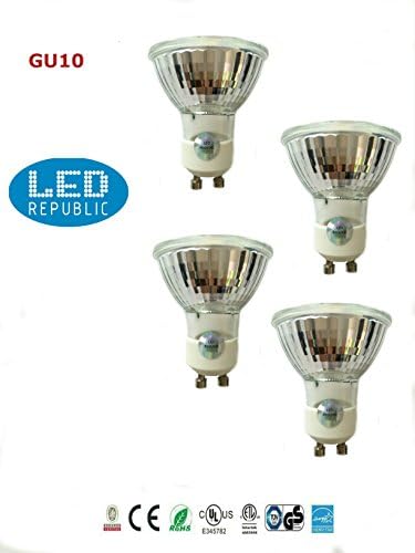 4-PACK LED Republic UL LED 5-Watt Dimmable GU10 MR16 380LM 50W Equivalent, Day Light White Light Bulbs, UL Listed, Energy star certified