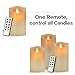Flameless Candles, Led Candles With Battery-Powered Flameless Candles With Timer For Mother'S Day Gifts Events Parties（Set Of 3）
