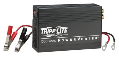Tripp Lite Powerverter 500W Ultra Inverter 12Vdc-120Vac 3Outlet with Cables