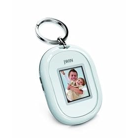 jWIN JP121 1.2-Inch Digital Photo KeyChain (White)