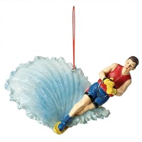 Slalom Waterskier Christmas Tree Ornament