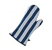 Tag Summer Holiday 100-Percent Cotton Blue and White Stripe Oven Mitt