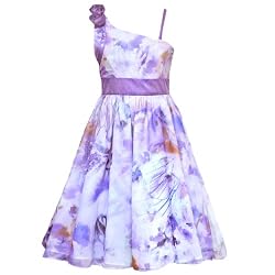 Rare Editions TWEEN GIRLS 7-16 PURPLE 'Water Color' ASYMMETRIC ONE ...