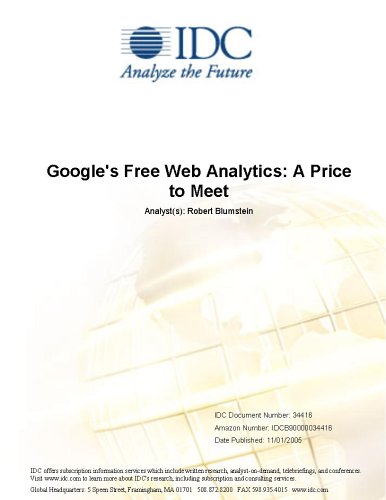 Google's Free Web Analytics: A Price to Meet