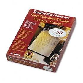 C-LINE PRODUCTS, INC / CLI00010 / Side-Loading Sheet Protectors, Open On 3 Sides, Heavy Weight, Letter, 50/box / Sold as 1 BX