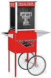 Popcorn Popper Machine with Cart - Texas Tech - NCAA Team