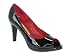 Buffalo 7996-306 Damen Plateau Peep Toe Lackleder, schwarz (black)