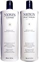 Nioxin System 2 Cleanser & Scalp Therapy Duo (Natural Hair: Noticeably Thinning) 33.8 oz (1 Liter)