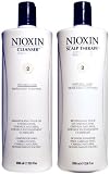 Nioxin System 2 Cleanser & Scalp Therapy Duo (Natural Hair: Noticeably Thinning) 33.8 oz (1 Liter)