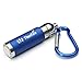 ThorFire LED Keychain Flashlight Mini Pocket EDC Light Torch Tail Click Switch Zoom Adjustable Focus Battery Included, Blue KL01