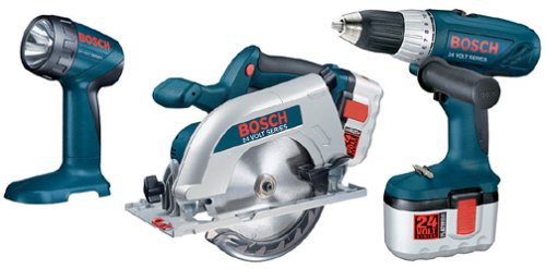 Bosch 3960CFK 24 Volt Drill/Circular Saw/Flashlight Combo Kit