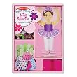 Melissa & Doug Deluxe 27-Piece Nina Ballerina Magnetic Dress-Up