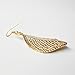 RareLove Fashion Metal Golden Leaf Drop Dangle Earrings