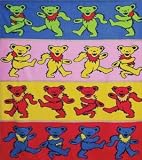 Dancing Bears Micro Raschel Fleece Throw - Grateful Dead