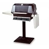MHP Gas Grills WRG4DD Infrared Natural Gas Grill W/ SearMagic Grids On Bolt Down Post
