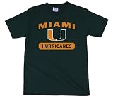 Miami Florida Hurricanes 100-Percent Cotton School Spirit Short Sleeve T-Shirt