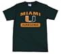 Miami Florida Hurricanes 100-Percent Cotton School Spirit Short Sleeve T-Shirt (Medium, Green)