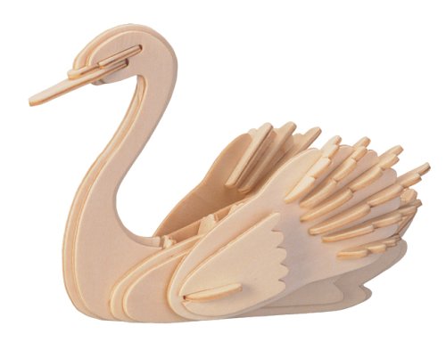 Childrens Toyshop  Third Party New : Swan - Woodcraft Construction Kit